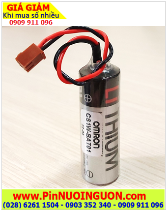 Omron CS1W-BAT01; Pin nuôi nguồn Omron CS1W-BAT01 lithium 3.6v A 2700mAh chính hãng _Xuất xứ Nhật